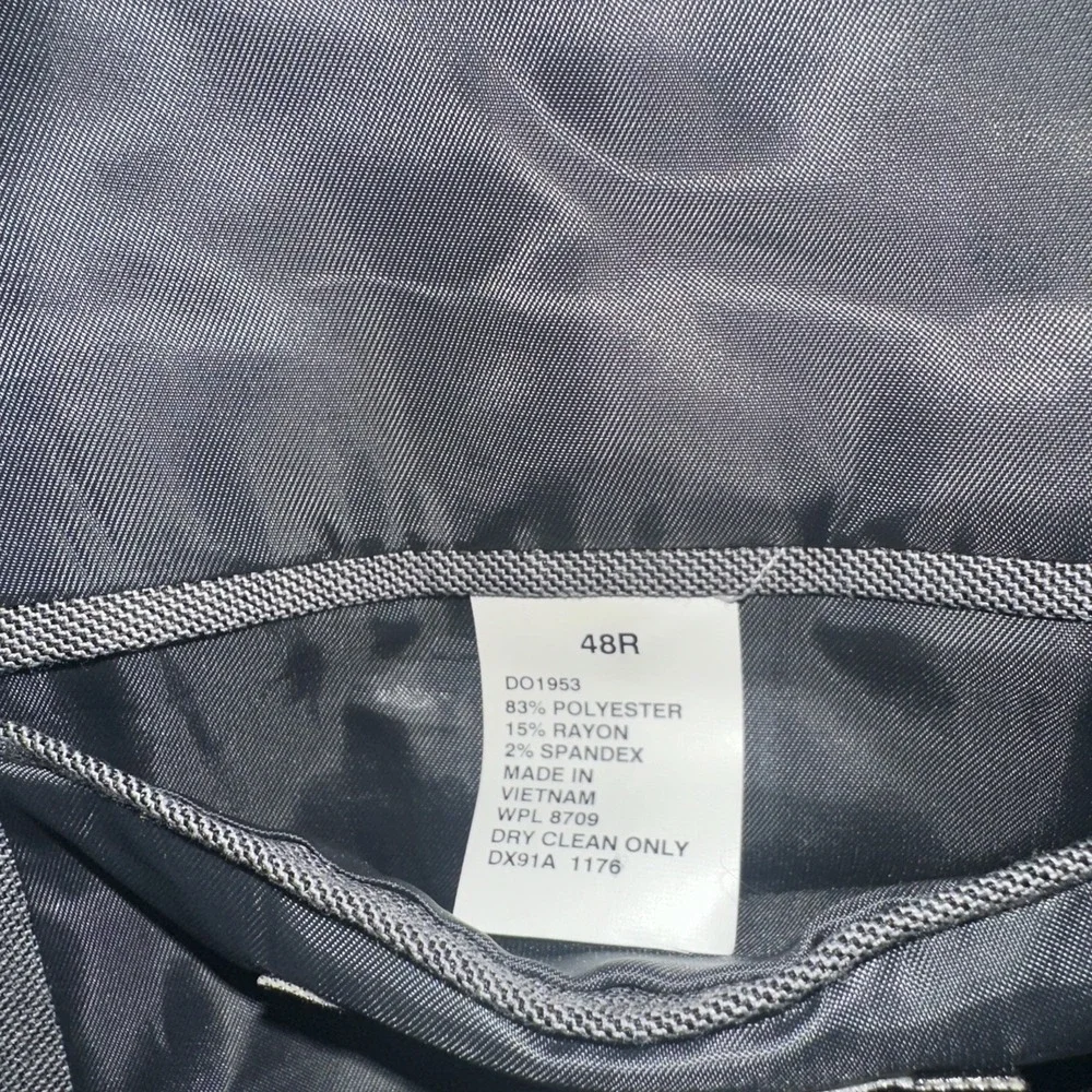 Dockers Men's Gray Sport Coat Jacket 2 Button‎ 48R Preowned